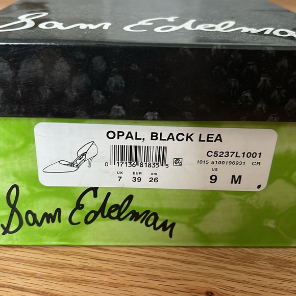 Sam Edelman Opal Black Leather Pump - Picture 5 of 5
